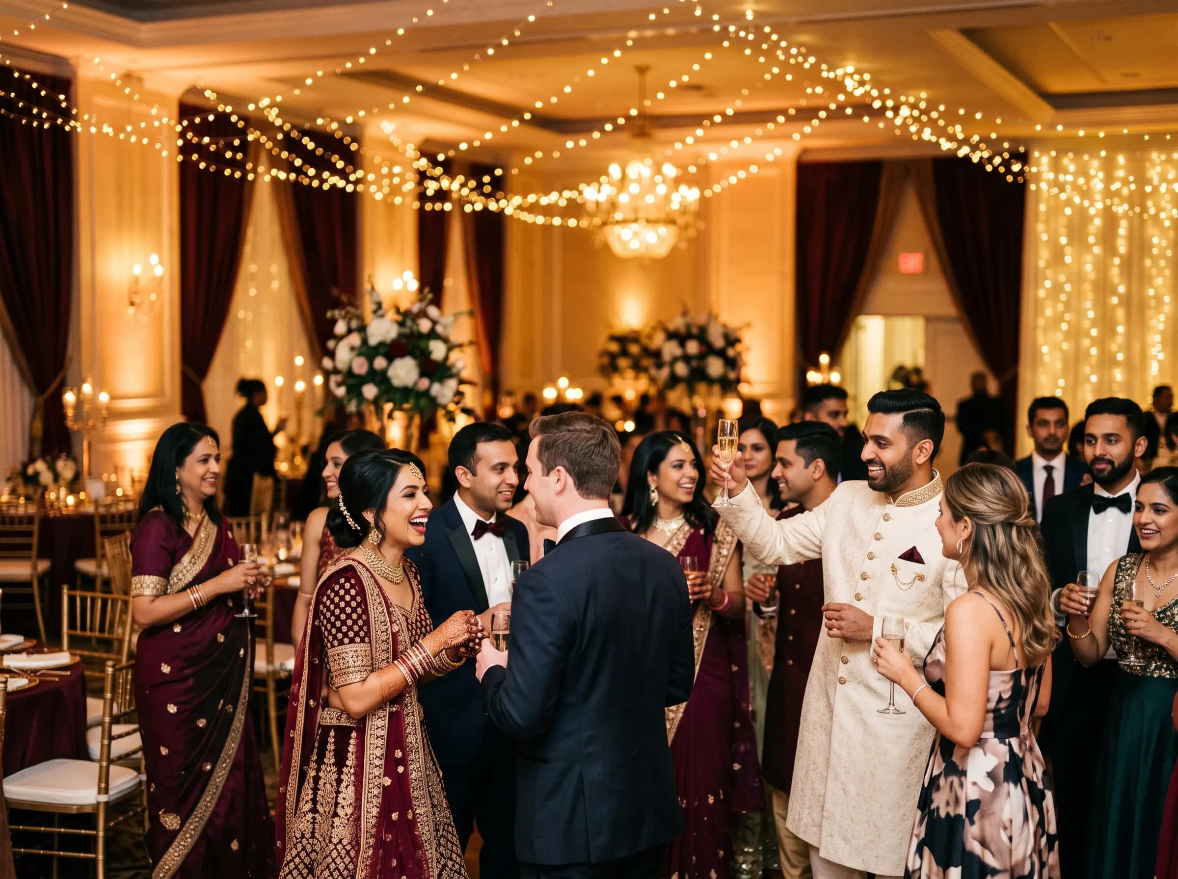 Guests attending an event at Fiora Event Complex